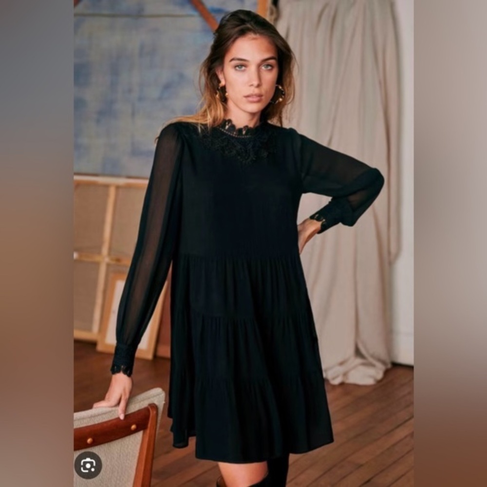 Sezane Silk Nikita Dress Size 34 NEW WITH TAGS